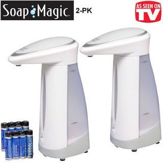 Soap Magic, Hands Free Soap Dispenser, Set of Two, As seen on TV