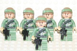 STAR WARS LEGO MINI FIGURE 5 ENDOR REBEL TROOPERS MEN MINIFIG PEOPLE