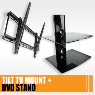 New Tilt Flat Screen TV Wall Mount for 32 37 42 46 50 52 60 & 2 Tier 