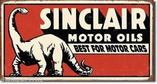 SINCLAIR Dinosaur Motor Oils Can Gas Station Mechanic Garage Shop 