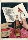 1942 Johnnie Walker Red Label Scotch Whisky Vintage Bottle PRINT AD