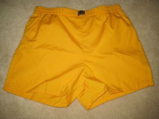 NWOT Vtg 60s Mens JANTZEN Mustard SWIM Trunks ATHLETIC Shorts BELT 