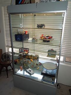   Glass Display Case, 4 shelves 5 levels, Cabinet, Collections or Retail