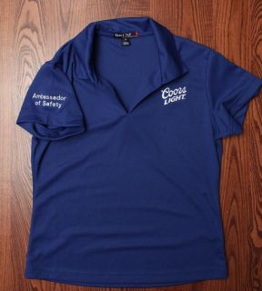 Coors Light Embroidered Ambassador Of Safety Womens Athletic Polo 