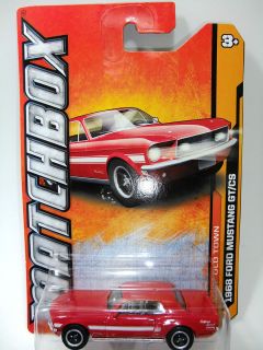 2012 Matchbox #61 1968 Ford Mustang GT/CS CANDY APPLE RED/MOC