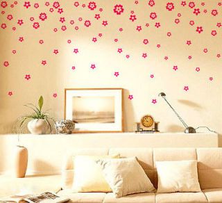 Flowers Decor Mural Art Wall Paper Sticker Decal S055 (various colors)