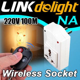 220V Digital IR Wireless Remote Control AC Power Switch Socket with US 