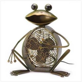 39986 Frog Figure Decorative Electric Fan