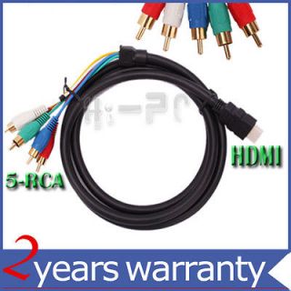 HDMI Male to 5 RCA RGB Audio Video AV Component Cable