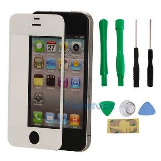 New Replacement LCD Front Screen Glass Lens for iPhone 4 4G White 