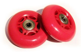   & Bearings for Ripstik Ripstick Caster WaveBoard ALL RED 76mm 89a