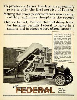   Truck Federal Motor Detroit Michigan Elevated Body Industrial Auto
