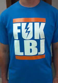 Fuk LBJ Lebron James Oklahoma City Thunder Miami Heat T shirt Durant 