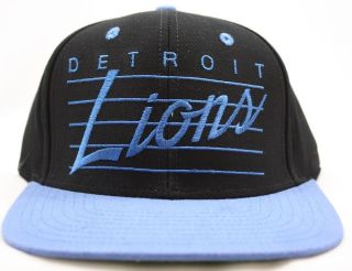 Detroit Lions Vintage Retro Snapback Cap Dead Stock
