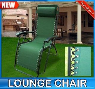 New Zero Gravity Lounge Chair Foldable Outdoor Patio Garden Recliner 