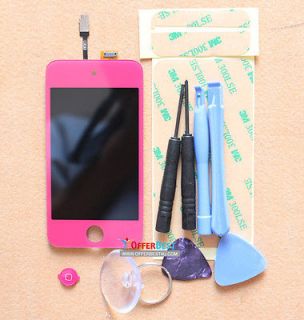 New Rose Red Replacement LCD Screen and Digitizer For Apple iPod Touch 