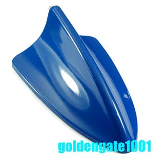 Blue Shark Fin Style Roof Top Mount Aerial Antenna Base Mast For Benz 