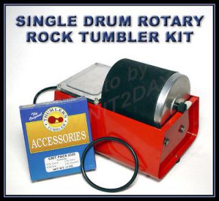 Newly listed Single Drum Rotary Rock Tumbler & Polisher Deluxe Kit