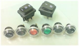 Waterproof Splashproof Rocker Switches with Cover 12V