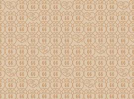 Yard Cotton Fabric I Love Lucy Hollywood Route 66 Tan