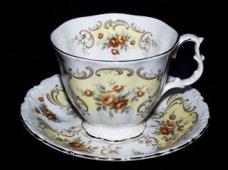 Royal Albert Bone China Cup and Saucer in September Song Pattern 
