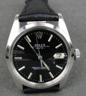 ROLEX 1500 OYSTER PERPETUAL 1570 SWISS STAINLESS STEEL DATE AUTOMATIC 