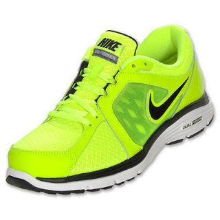 New Nike Mens DUAL FUSION Run 3 Running Shoes Neon Volt Black White 