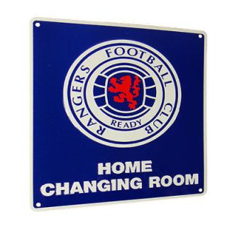   RANGERS FC OFFICIAL METAL HOME CHANGING ROOM SIGN TEAM FOOTBALL CLUB