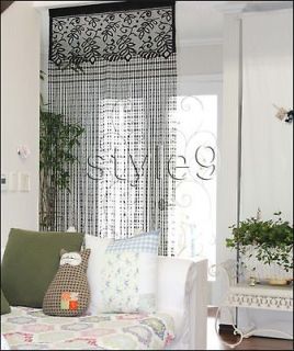 Lace Fringe Panel Doorway Curtain Room Divider