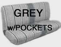 Full Size Truck Bench Seat Cover Saddle Blanket, GREY