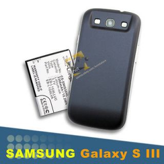   Extended Battery+Blue Rear Back Cover Door For Samsung i9300 Galaxy S3