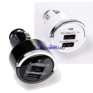 1A DUAL USB CAR CHARGER ADAPTER FOR BLACKBERRY CURVE 9220 9230 9380 