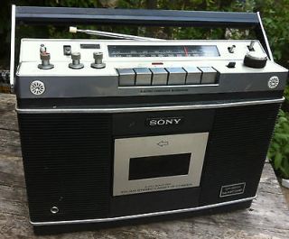 SONY CF 550A VINTAGE BOOMBOX RADIO CASSETTE MADE IN JAPAN 70s 4 