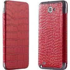 Anymode Leather Flip Cover Samsung Galaxy Note SGH i717 Red Battery 