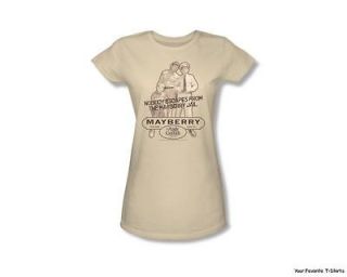 Officially Licensed The Andy Griffith Show Mayberry Jail Junior Shirt 