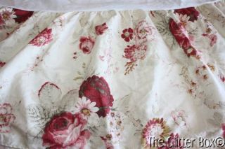 Waverly Garden Room Vintage Rose Twin Bedskirt Bedding Norfolk B8