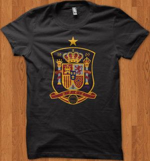 Spain Espana Euro 2012 Logo Soccer Football World Cup T Shirt All Size 