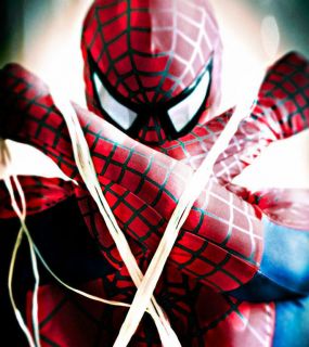 Super Ultimate Deluxe Spiderman Costume Rental Quality Adult from USA 