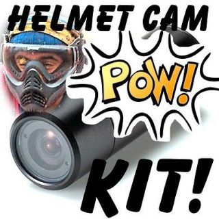 EXTREME HELMET CAMERA KIT SONY CCD HAD CAM FOR SPORTS / DRIVING 