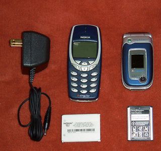   of Nokia 3360 & Sony Ericsson z520a w/ Batteries & Charger for Parts