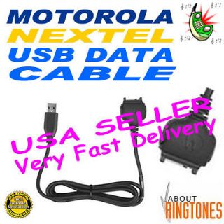 USB DATA CABLE SPRINT NEXTEL MOTOROLA iDEN i836 i850 i860 i870 i880 