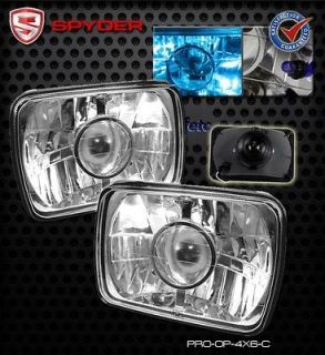 Spyder Auto Projector Head lights lamps Universal 4x6   Chrome