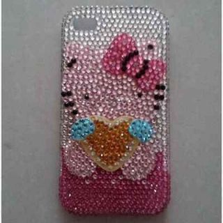 Hot Sale Kitty Crystal Cell Phone Cover Case with a Mirror for Iphone 