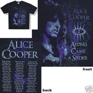 ALICE COOPER   SPIDER 2008 TOUR BLACK T SHIRT   NEW SMALL S