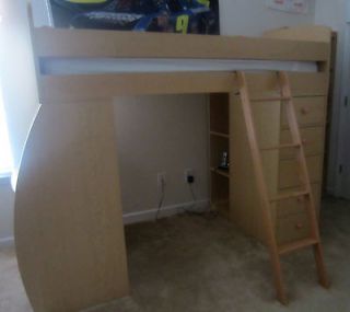   Set (includes Bed/Mattress/L​adder/Desk/TV stand/Dresser w/ shelves