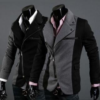   Style Suit Slim fit Zipper Casual Blazers Sport Coat Jackets X08