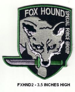 Green Foxhound Patch for Special Ops Uniforms   FXHND2