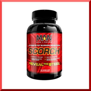 MAN Scorch 168 Thermo Caps BEST FAT BURNER   Ephedrine Free Weigt Loss