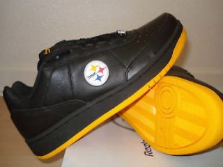 Pittsburgh STEELERS Black/Gold REEBOK RECLINE PH SHOES mens size 10