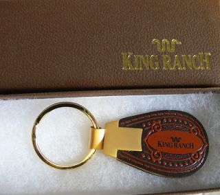 FORD Authentic King Ranch Leather Keyring Gift Boxed Great Xmas Gift 